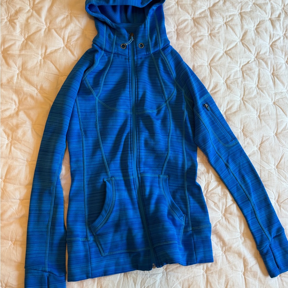 Athleta Vibrant Blue Zip-Up Jacket